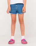 Rusty Penny Kick Flare Denim Short Girls