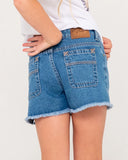 Rusty Penny Kick Flare Denim Short Girls