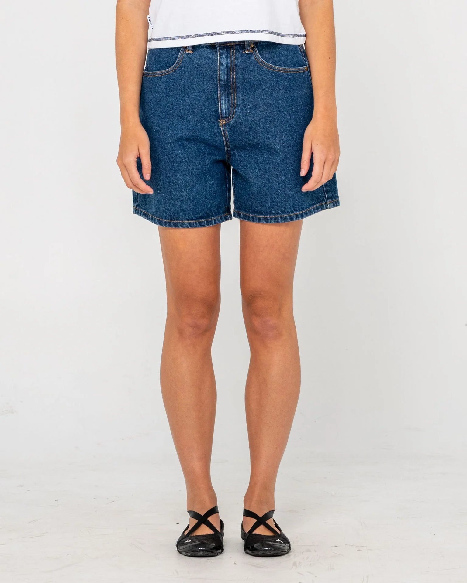 Rusty Cyprus High Denim Short
