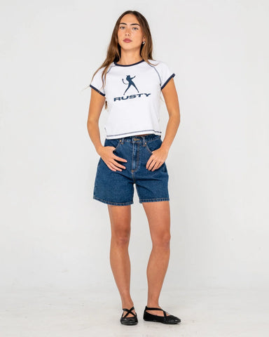Rusty Cyprus High Denim Short