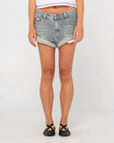 Rusty Pheonix Low Rise Mini Denim Short