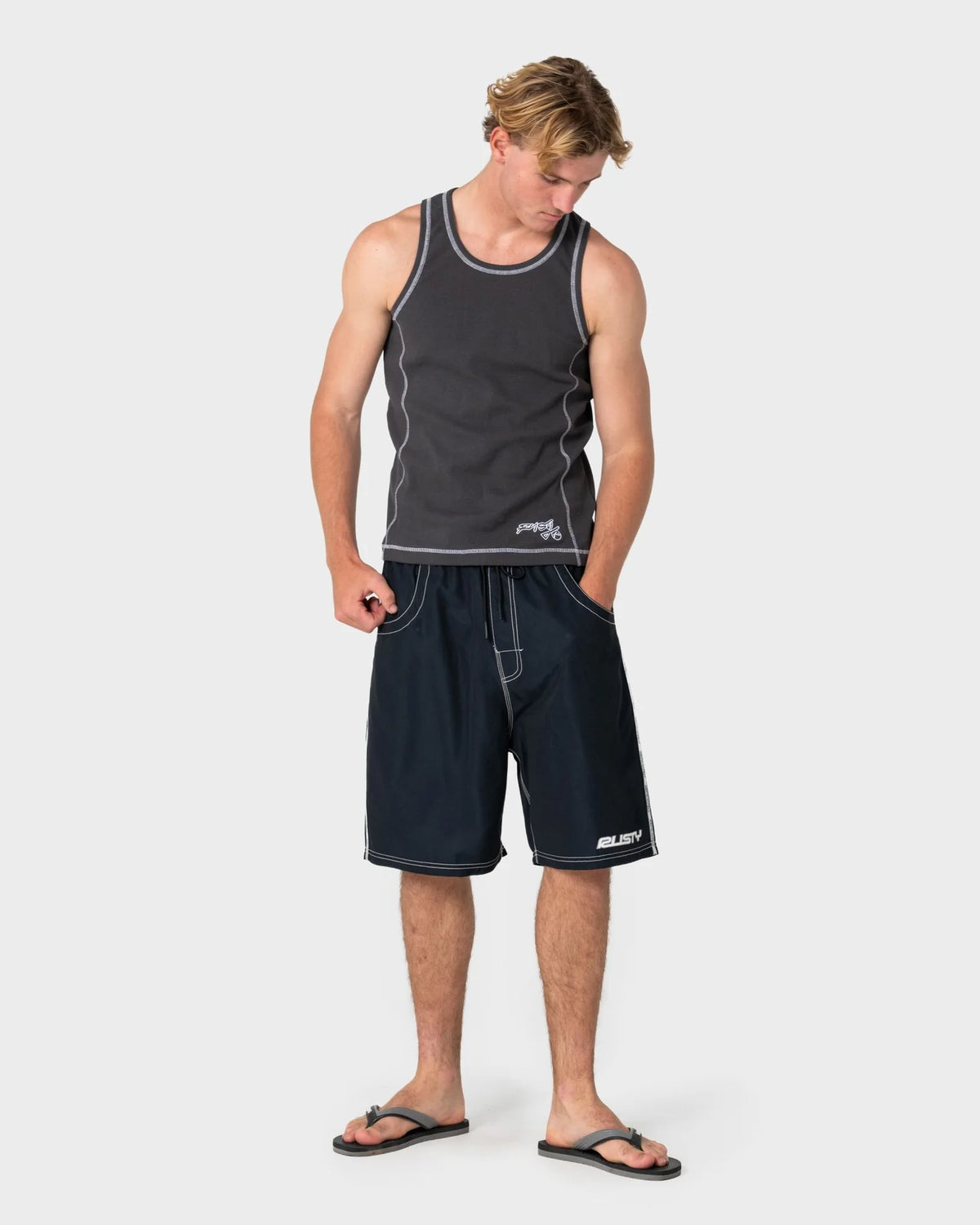 Rusty Flip Daddy 22" Elastic Waist Boardshort