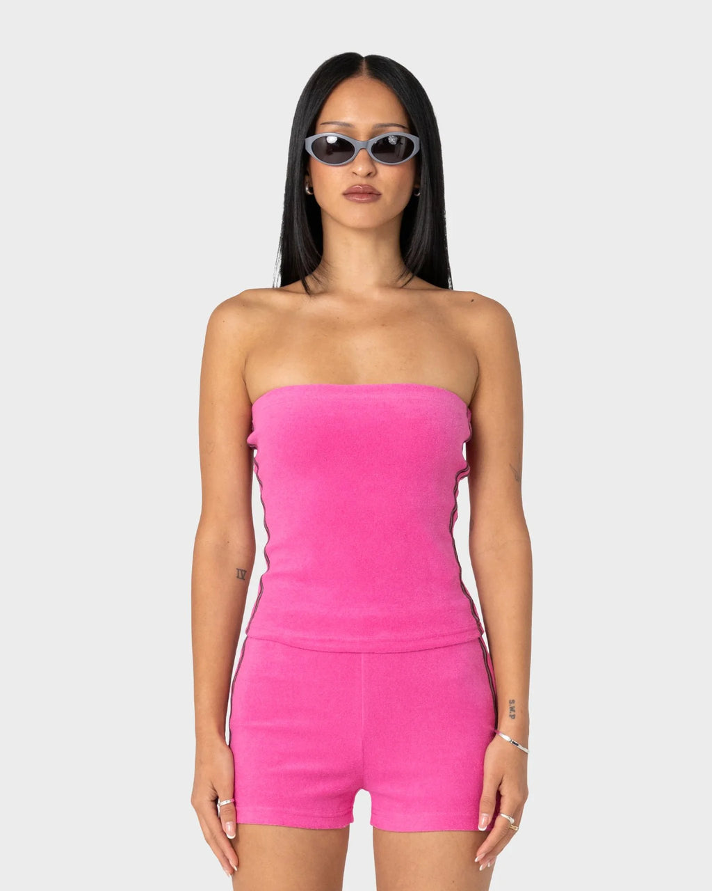 Rusty Lamar Towelling Tube Top