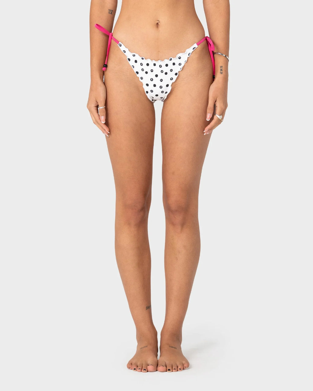 Rusty Miss Dot Side Tie Brazilian Bikini Bottom