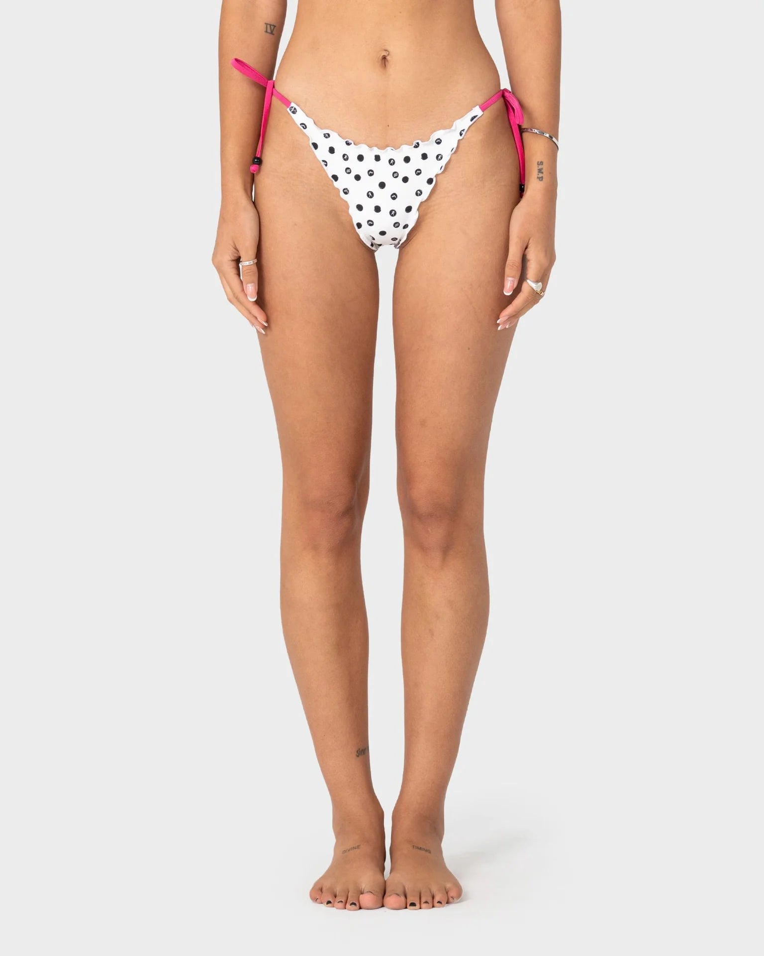 Rusty Miss Dot Side Tie Brazilian Bikini Bottom