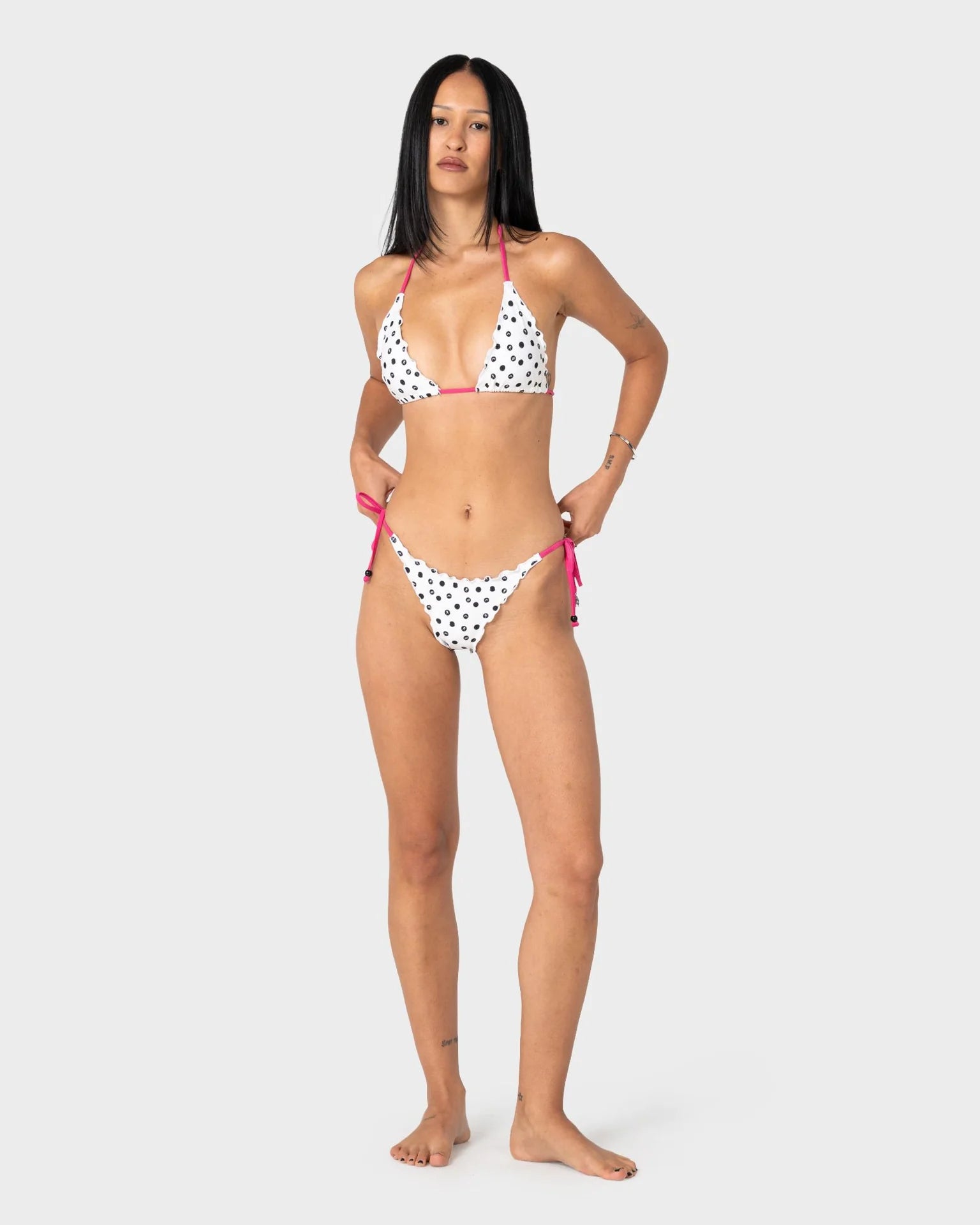 Rusty Miss Dot Side Tie Brazilian Bikini Bottom