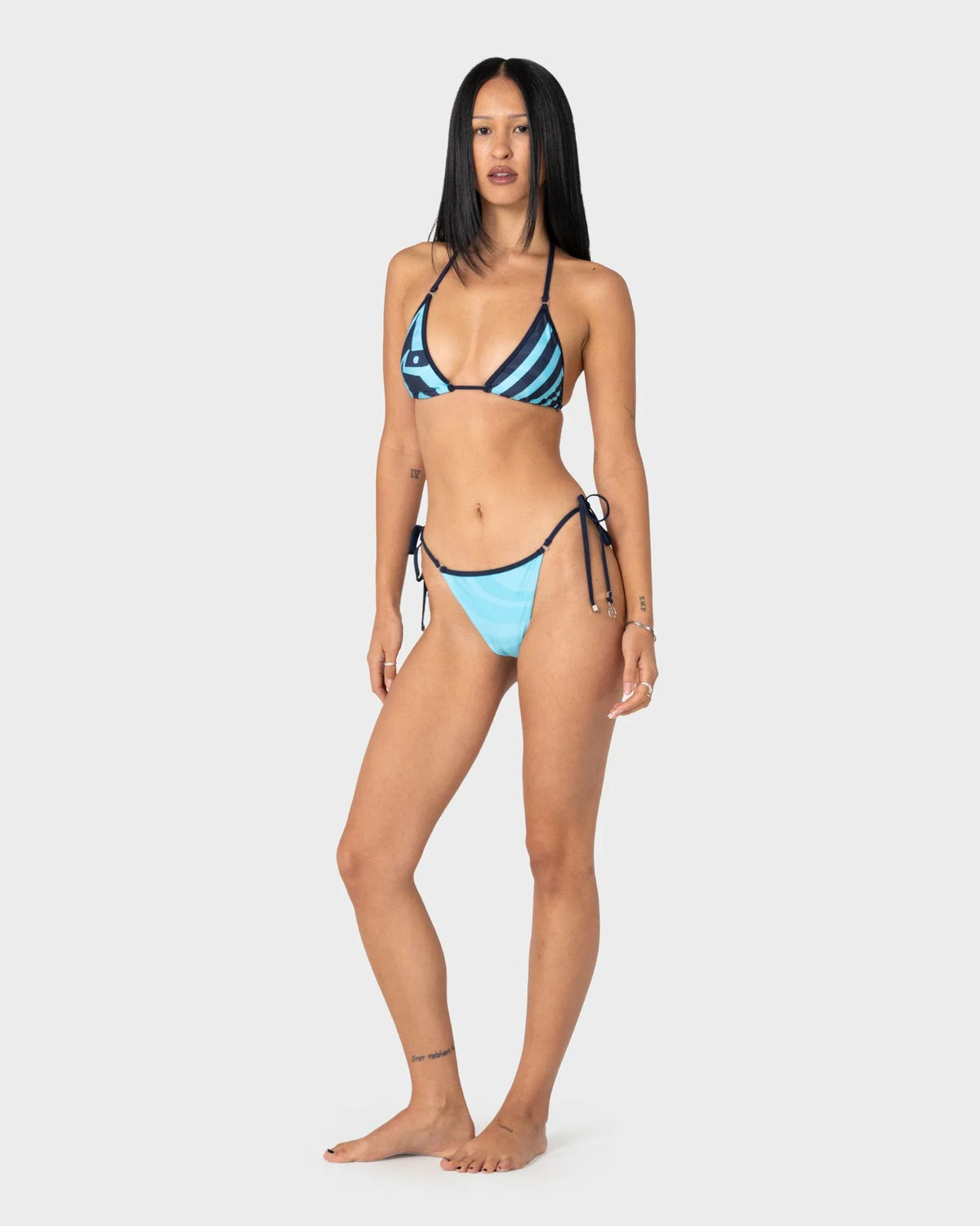 Rusty Stardom Graphic Tri Bikini Top