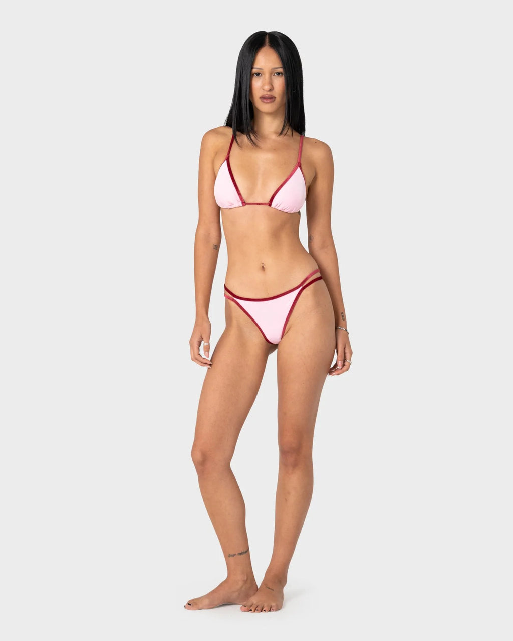Rusty Sugary Velvet Sliding Tri Bikini Top