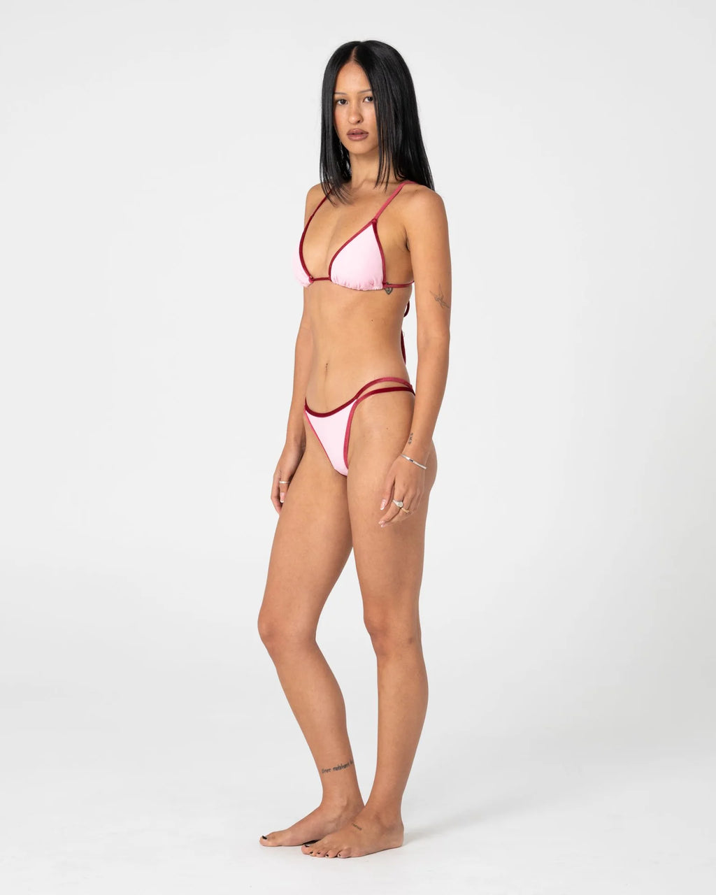 Rusty Sugary Velvet Sliding Tri Bikini Top