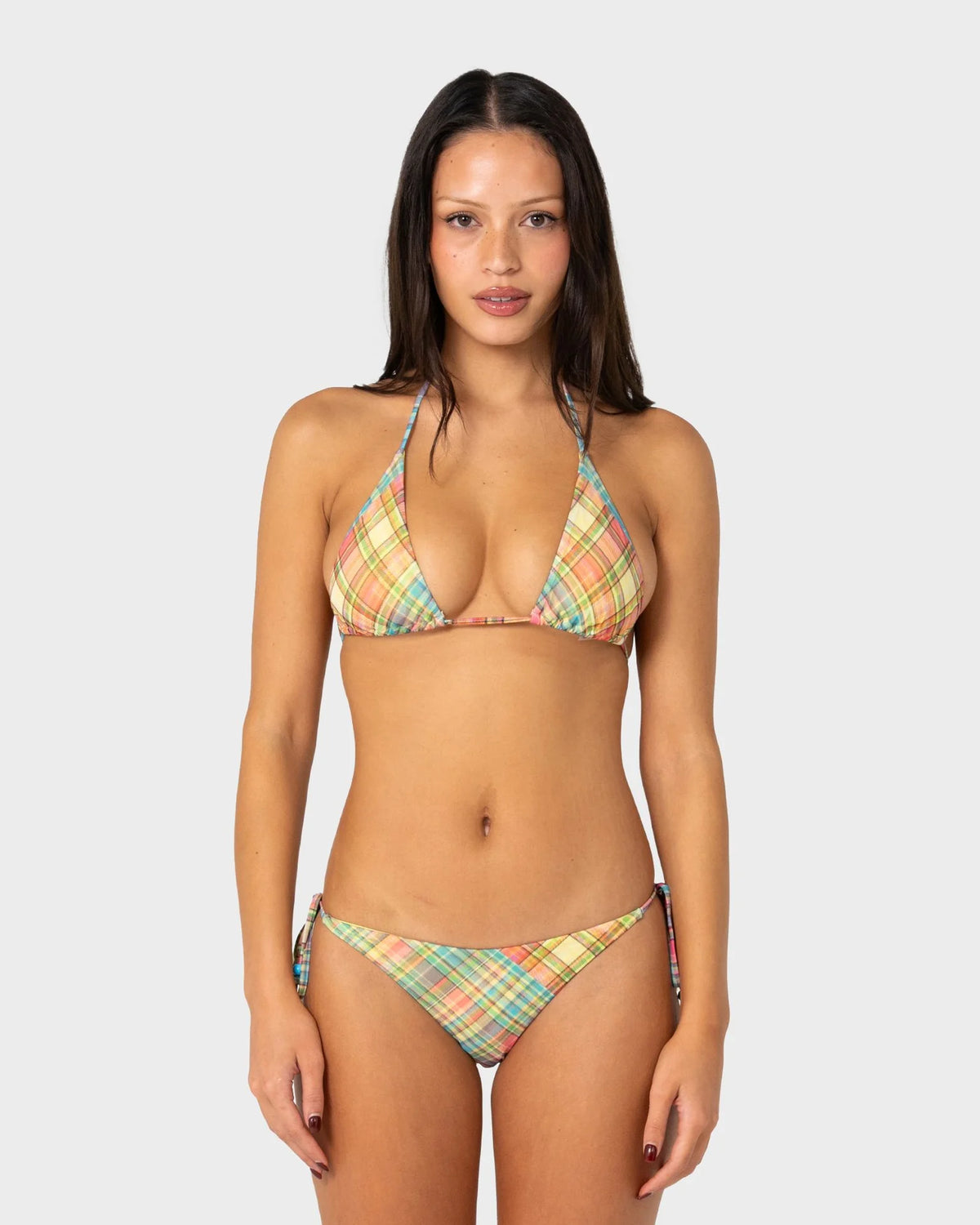 Rusty Check Moi Multiway Bikini Top