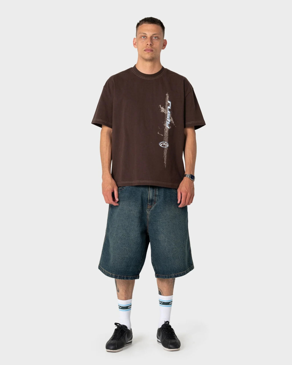 Rusty Pit Crew Mid Calf 3-sock Pack