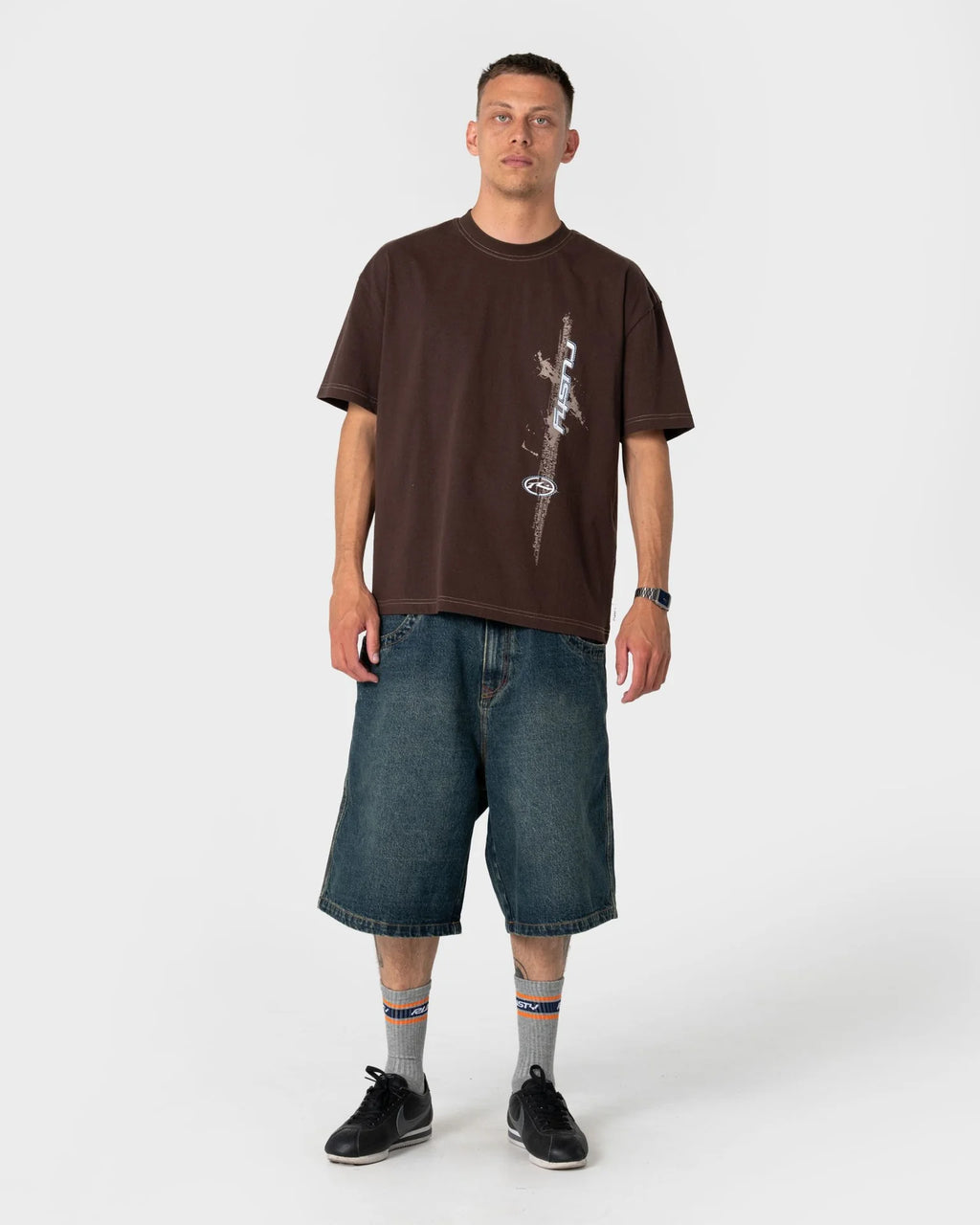 Rusty Pit Crew Mid Calf 3-sock Pack