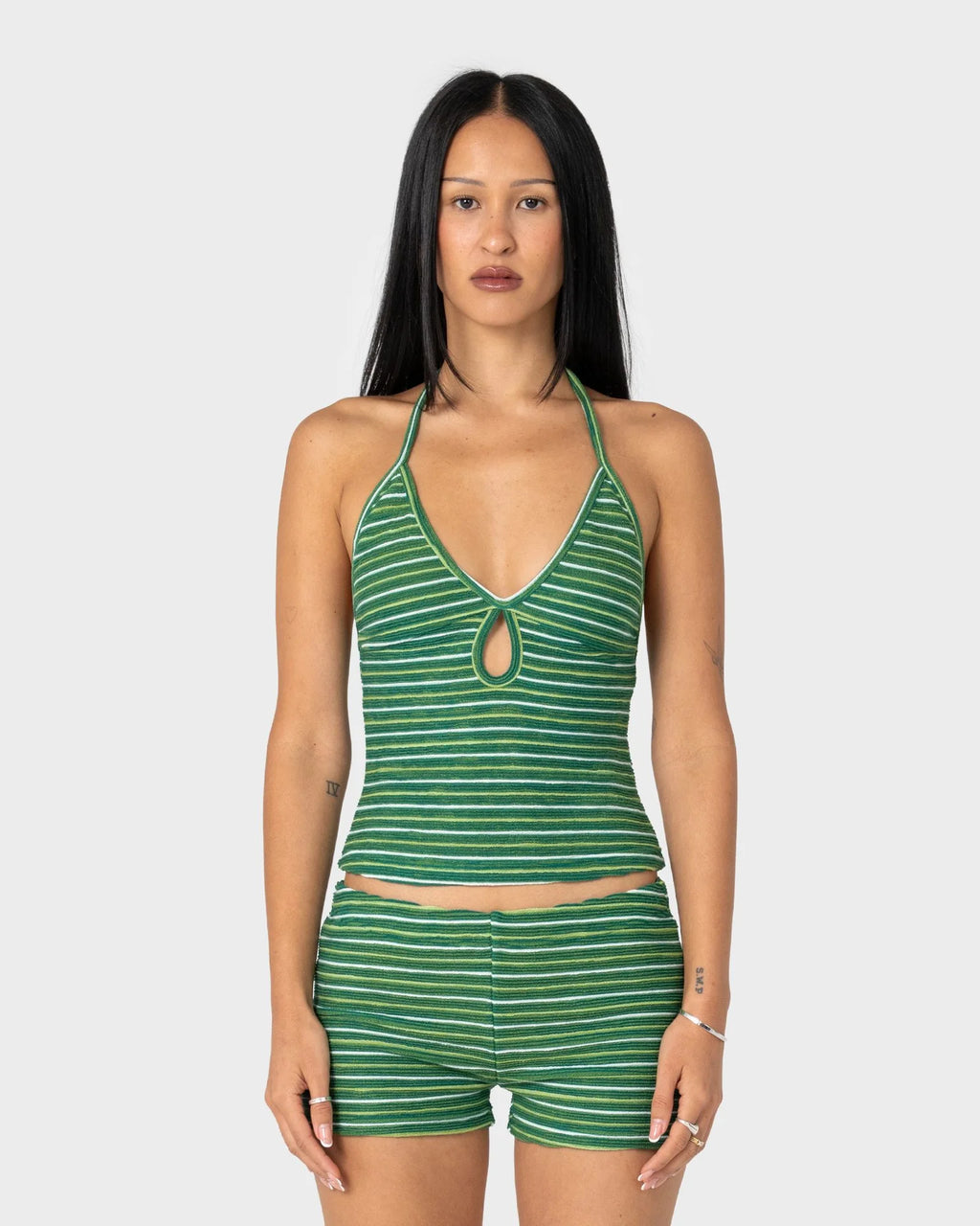 Rusty Emma Cut Out Halter Neck Top