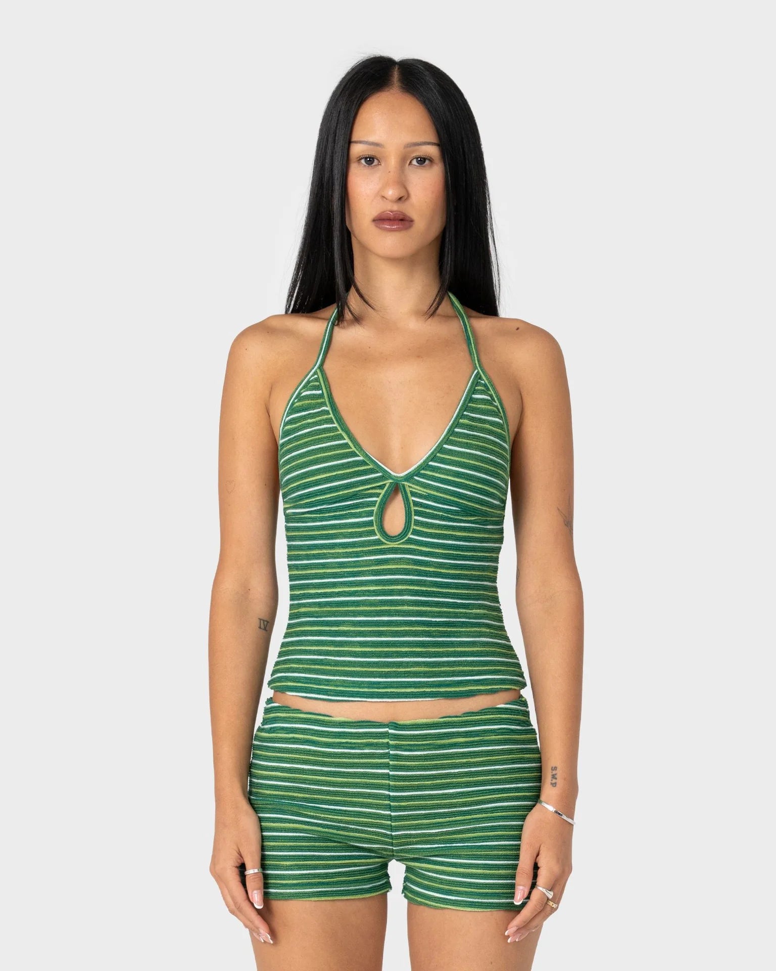 Rusty Emma Cut Out Halter Neck Top