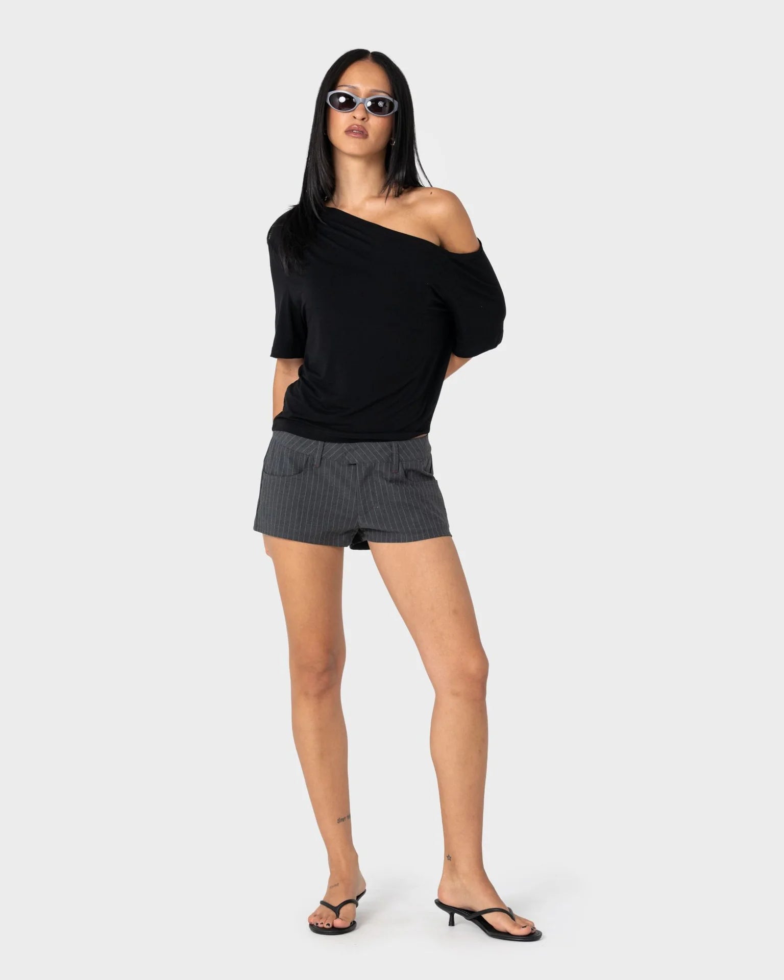 Rusty Sally Slouch Off Shoulder Tee