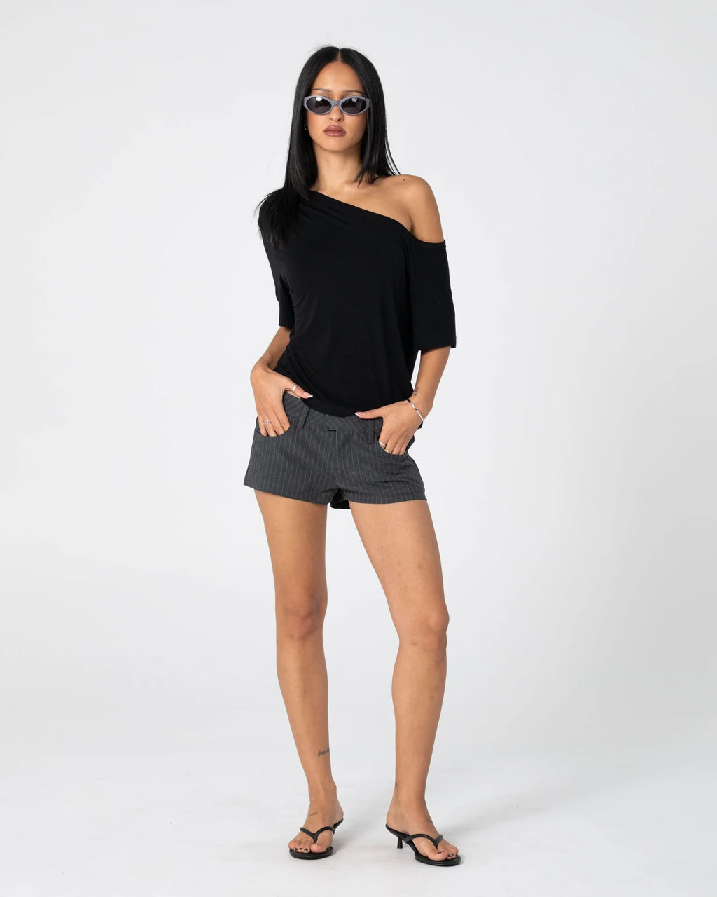 Rusty Sally Slouch Off Shoulder Tee