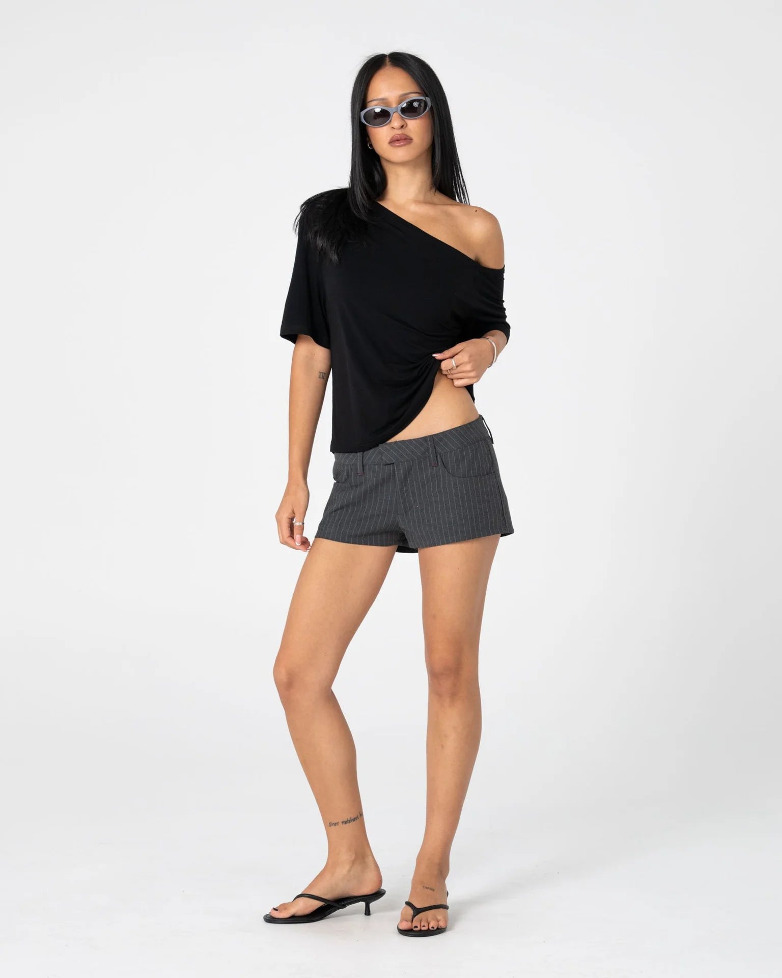 Rusty Sally Slouch Off Shoulder Tee