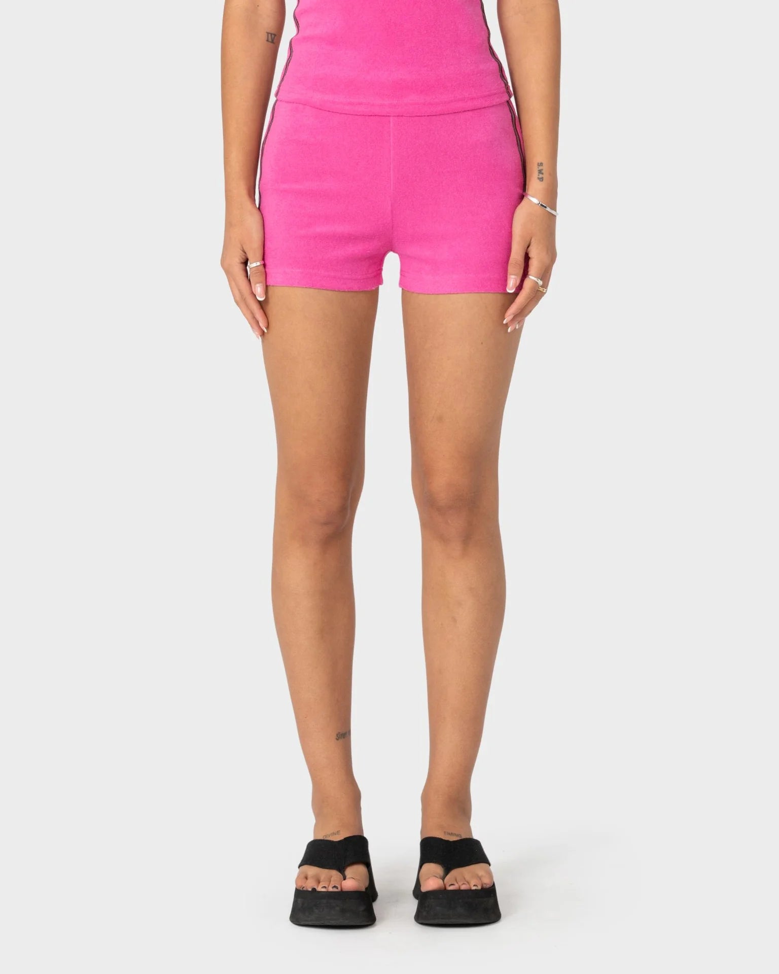 Rusty Lamar Towelling Booty Short