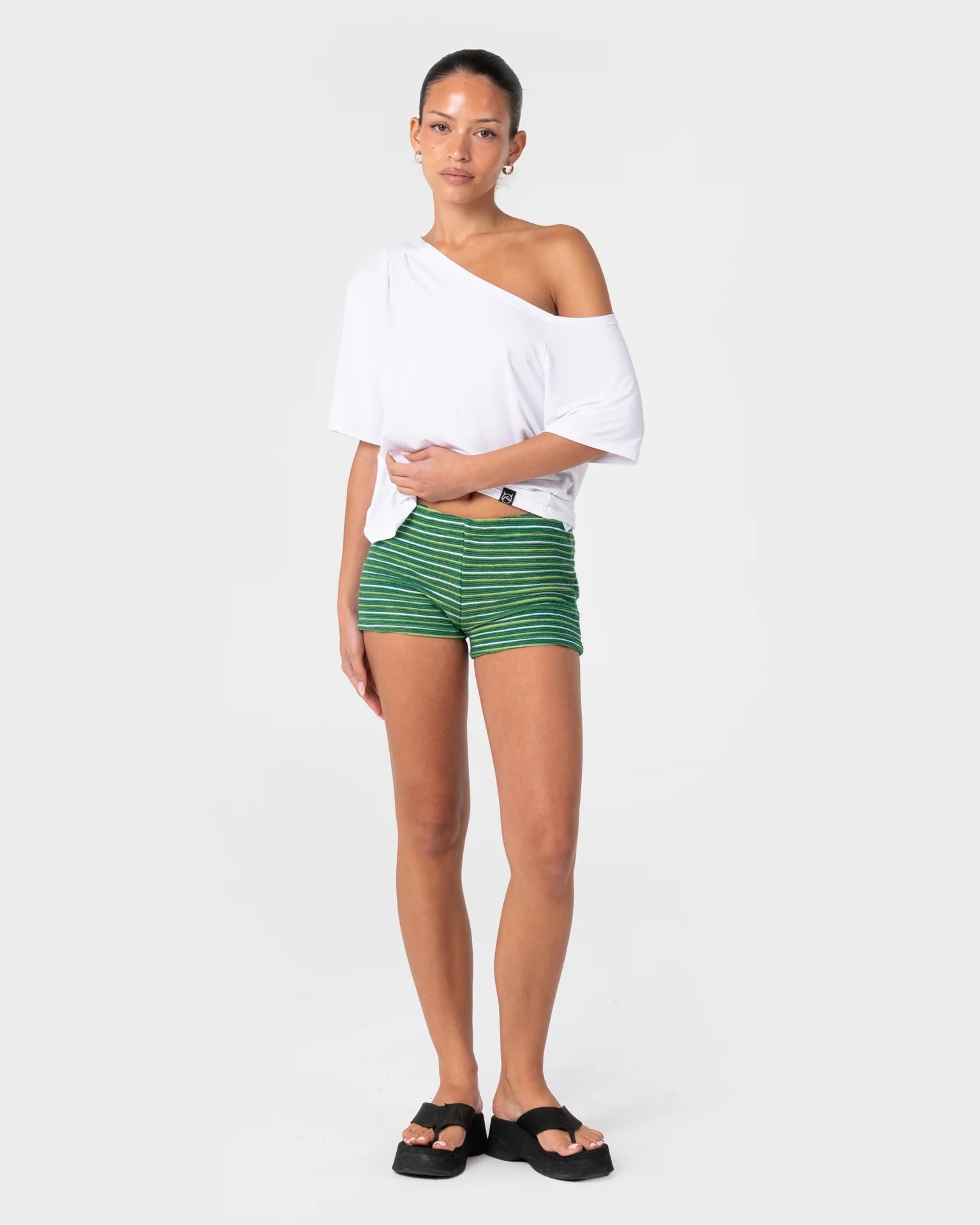 Rusty Emma Striped Booty Short