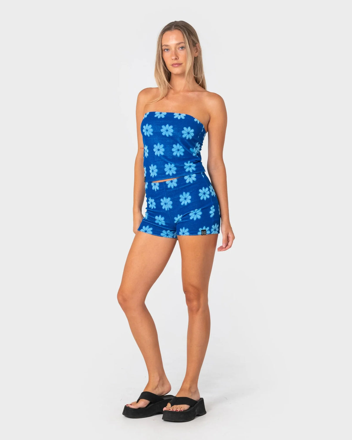 Rusty Bloom Towelling Booty Short