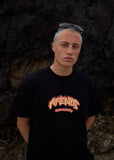 Afends Flame On Recycled Boxy Fit Tee - Black