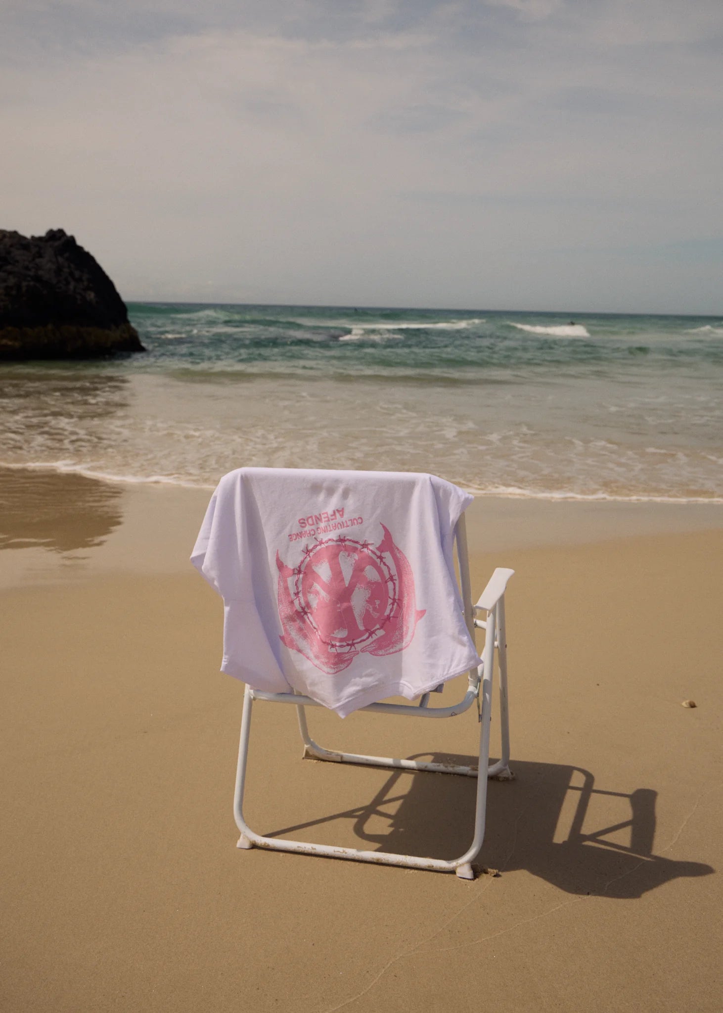 Afends Dolfends Recycled Boxy Fit Tee - White