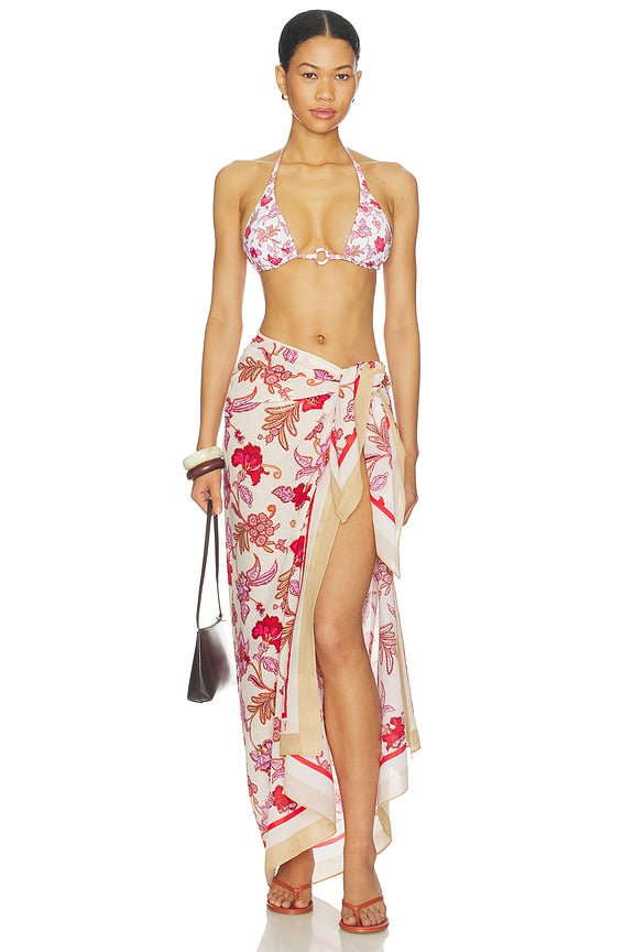 Seafolly SummerChintz Longline Slide Tri Ecru