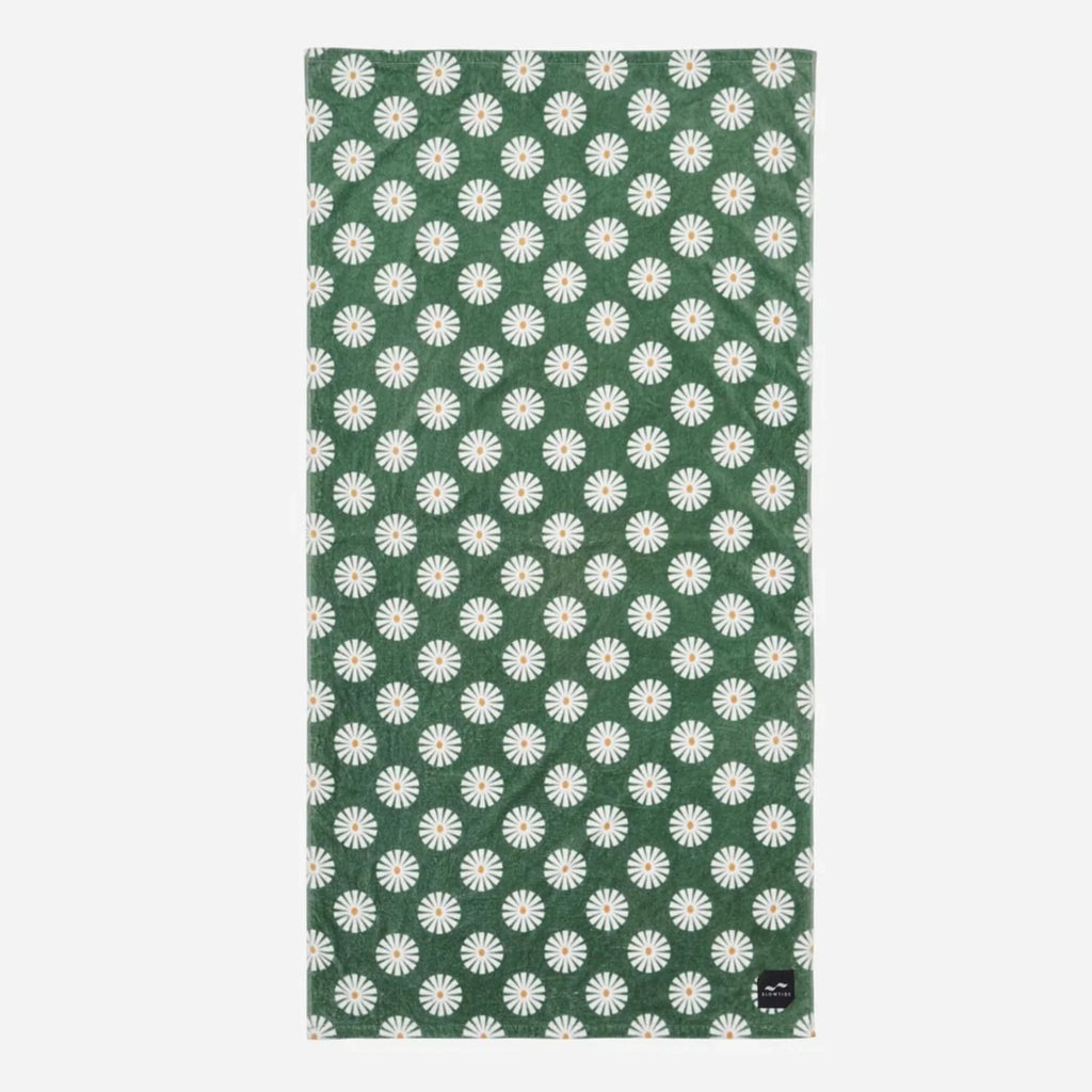 Slowtide Sun Dazed Beach Towel Green
