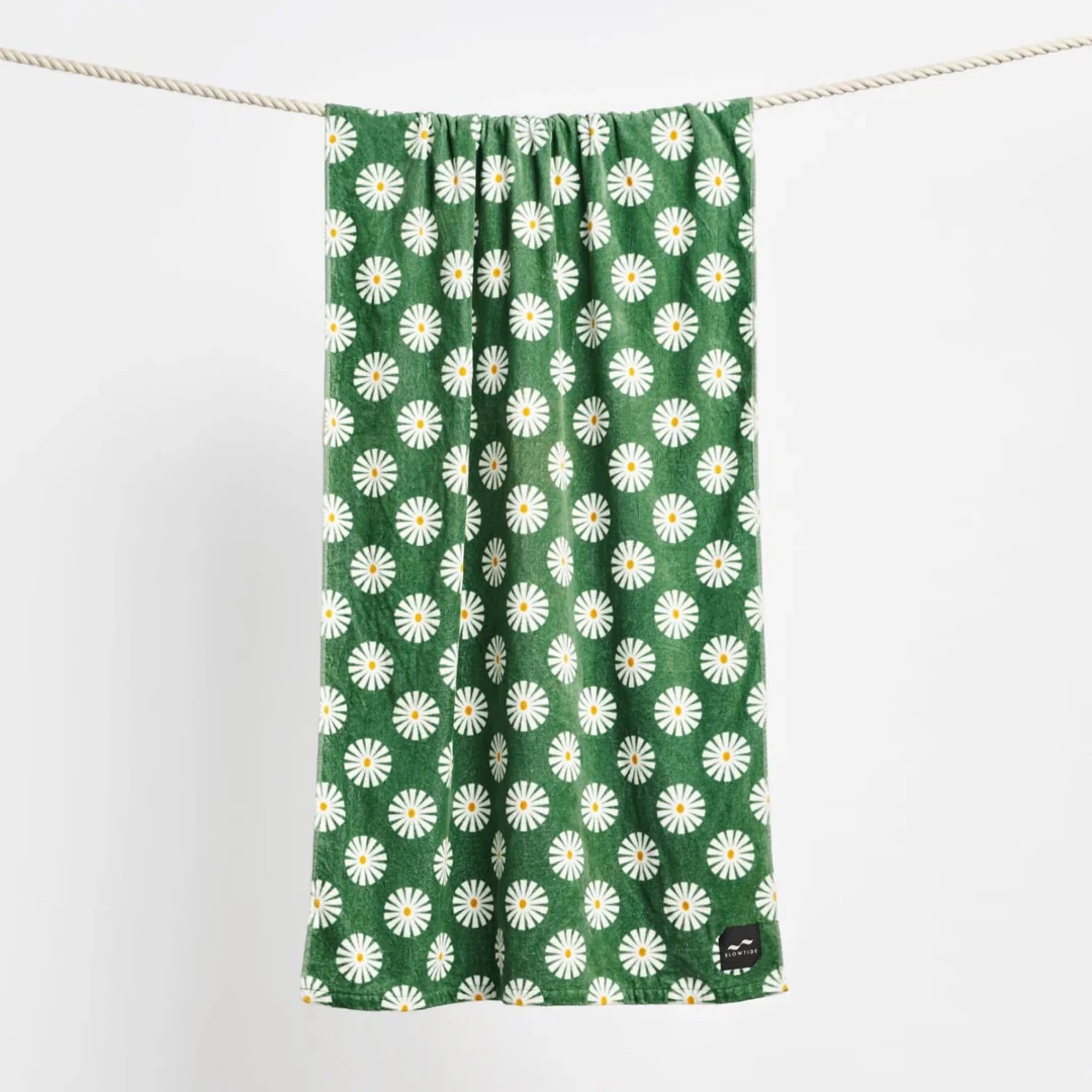 Slowtide Sun Dazed Beach Towel Green