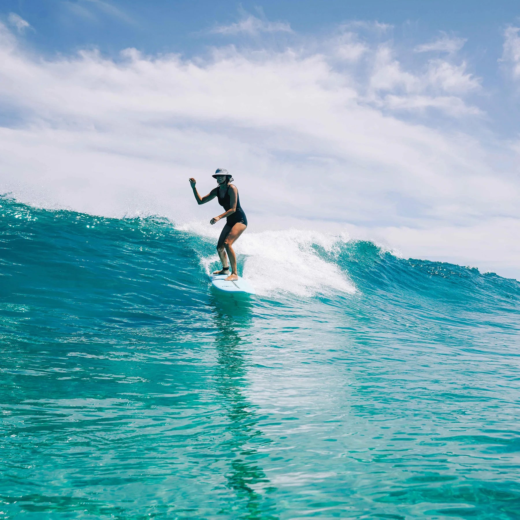 Ocean & Earth Indo Stiff Peak Surf Hat
