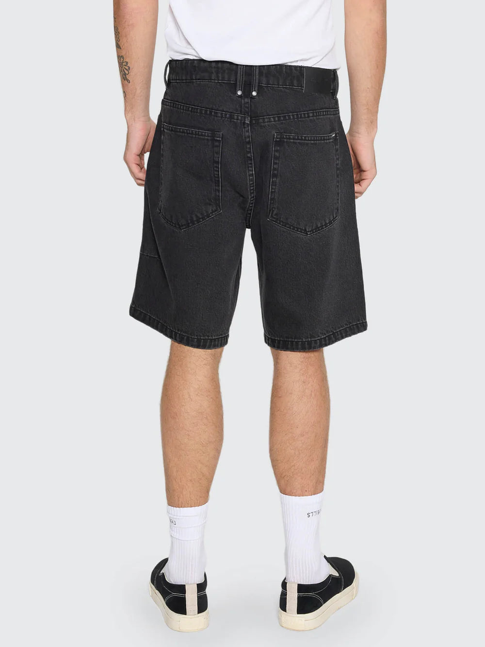Thrills Mid Slacker Denim Short Aged Black