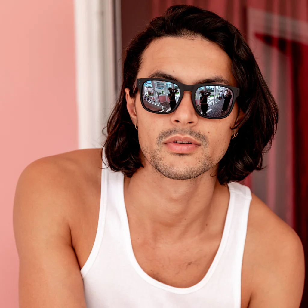 Sin Eyewear Spartan Rubber Raven Smoke Flash Polarised
