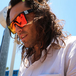 Sin Eyewear Loose Cannon Matt Raven Hot Tamale Red Flash Polarised