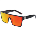 Sin Eyewear Loose Cannon Matt Raven Hot Tamale Red Flash Polarised