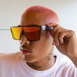 Sin Eyewear Loose Cannon Matt Raven Hot Tamale Red Flash Polarised