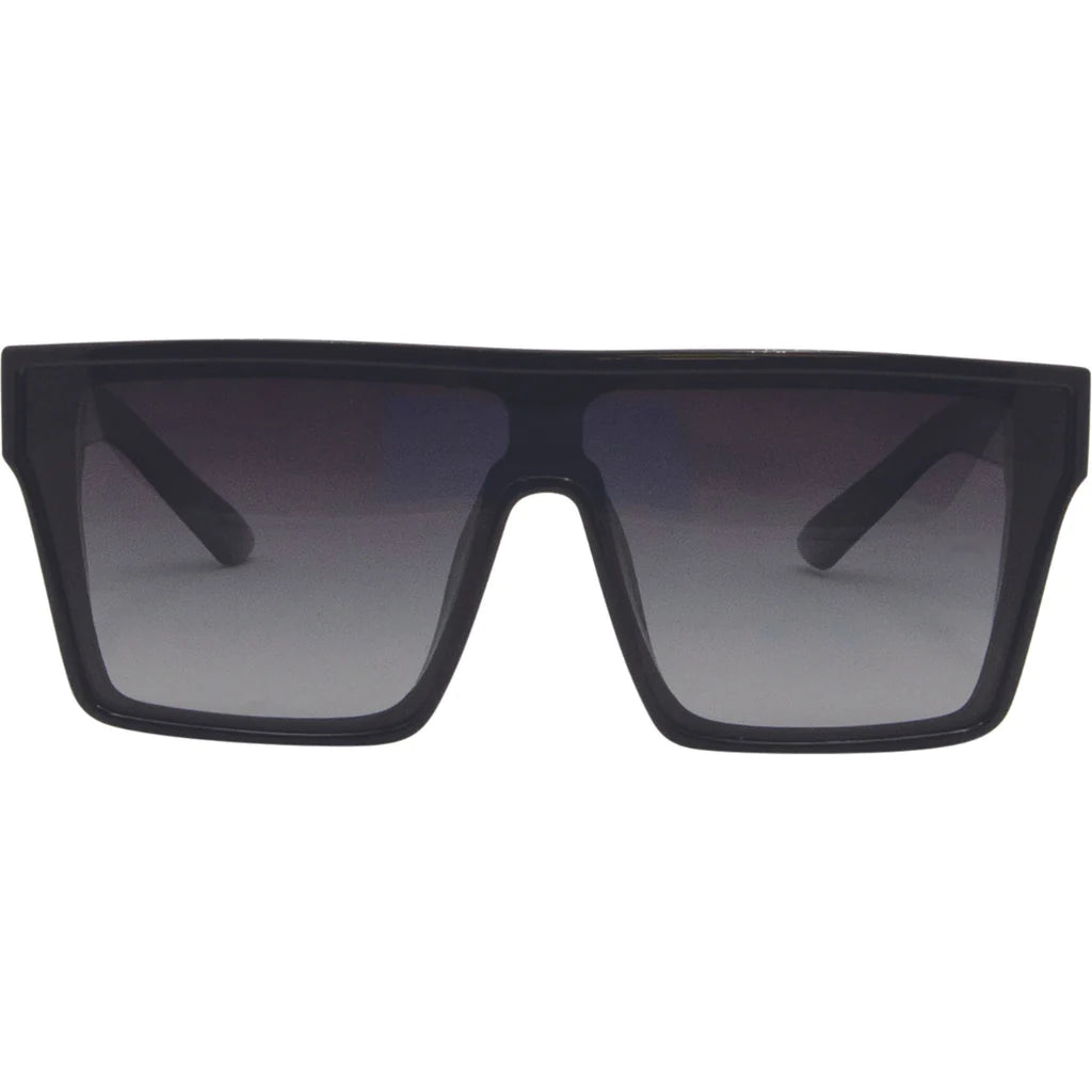 Sin Eyewear Loose Cannon Shiny Black Smoke Gradient Polarised