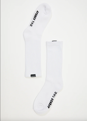 Everyday Hemp Crew Socks - White