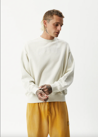 Unlimited Unisex Recycled Crew Neck - Worn White