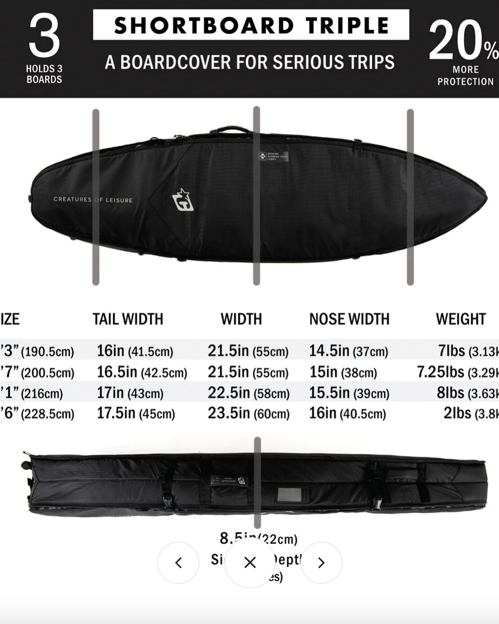 Creatures Of Leisure Shortboard Triple DT2.0