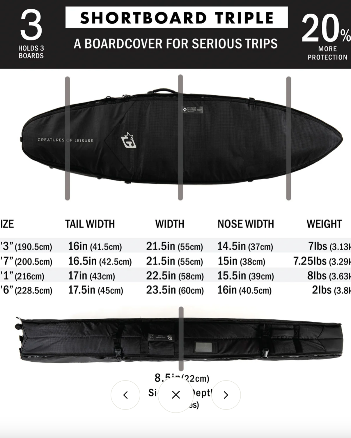 Creatures Of Leisure Shortboard Triple DT2.0