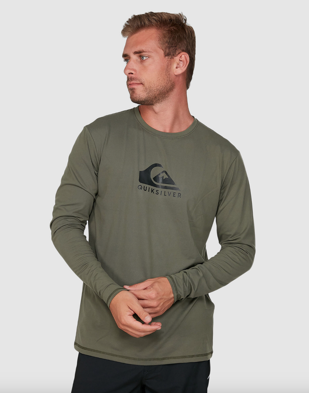Quiksilver Solid Streak Long Sleeve UPF 50 Surf T-Shirt