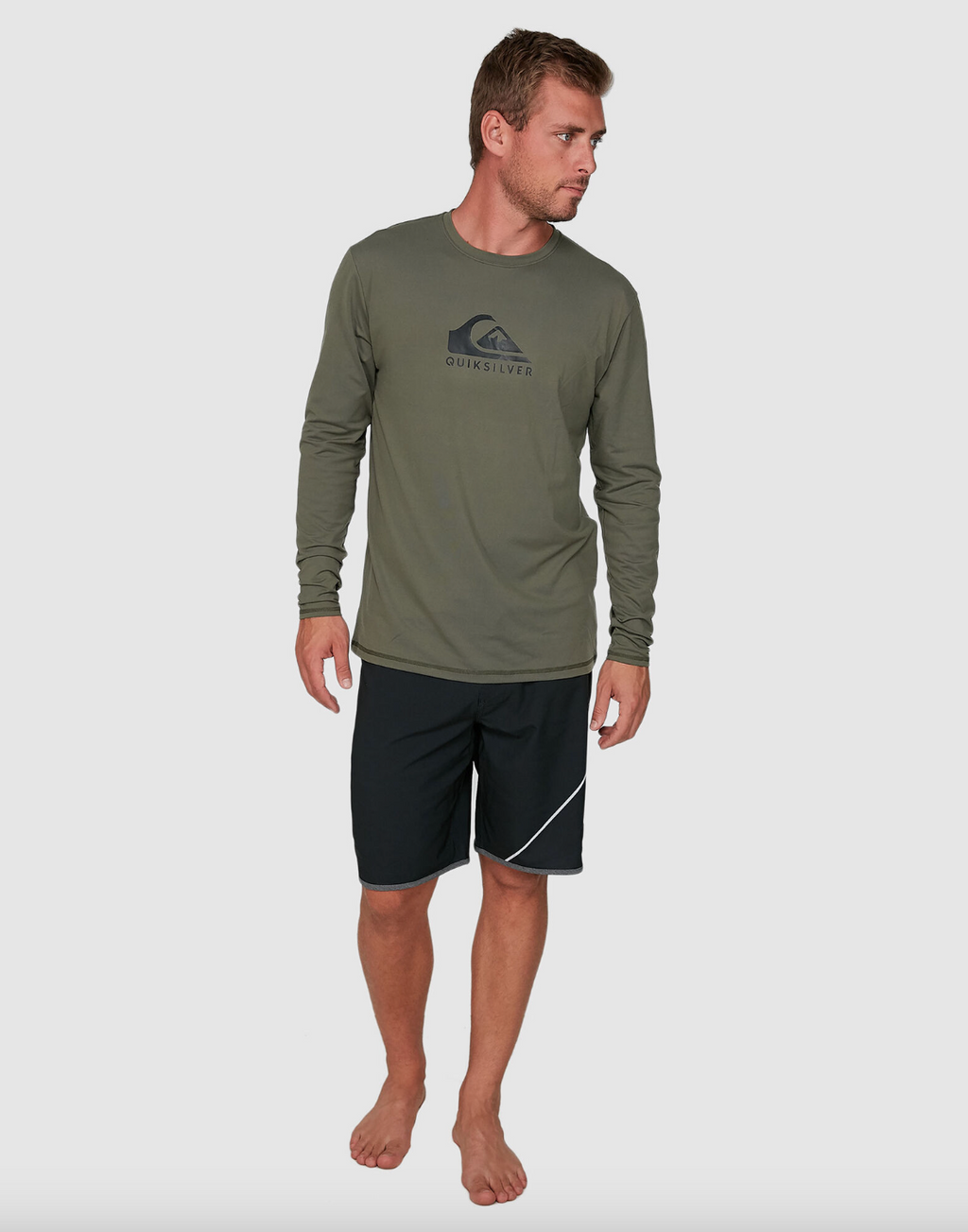 Quiksilver Solid Streak Long Sleeve UPF 50 Surf T-Shirt
