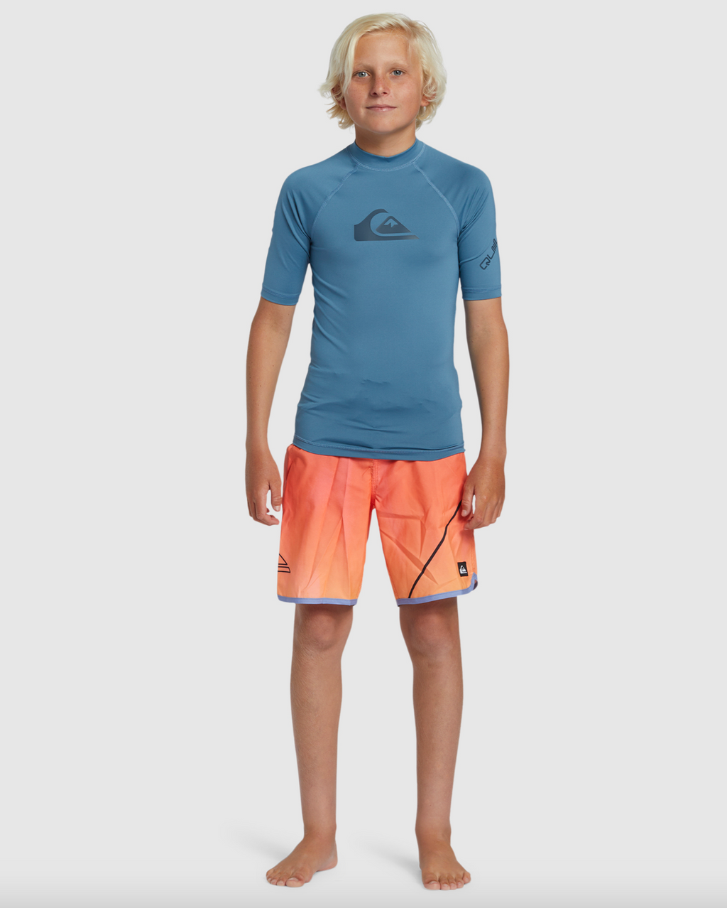 Quiksilver Heats Omni Short Sleeve Rashie Boys 2-7