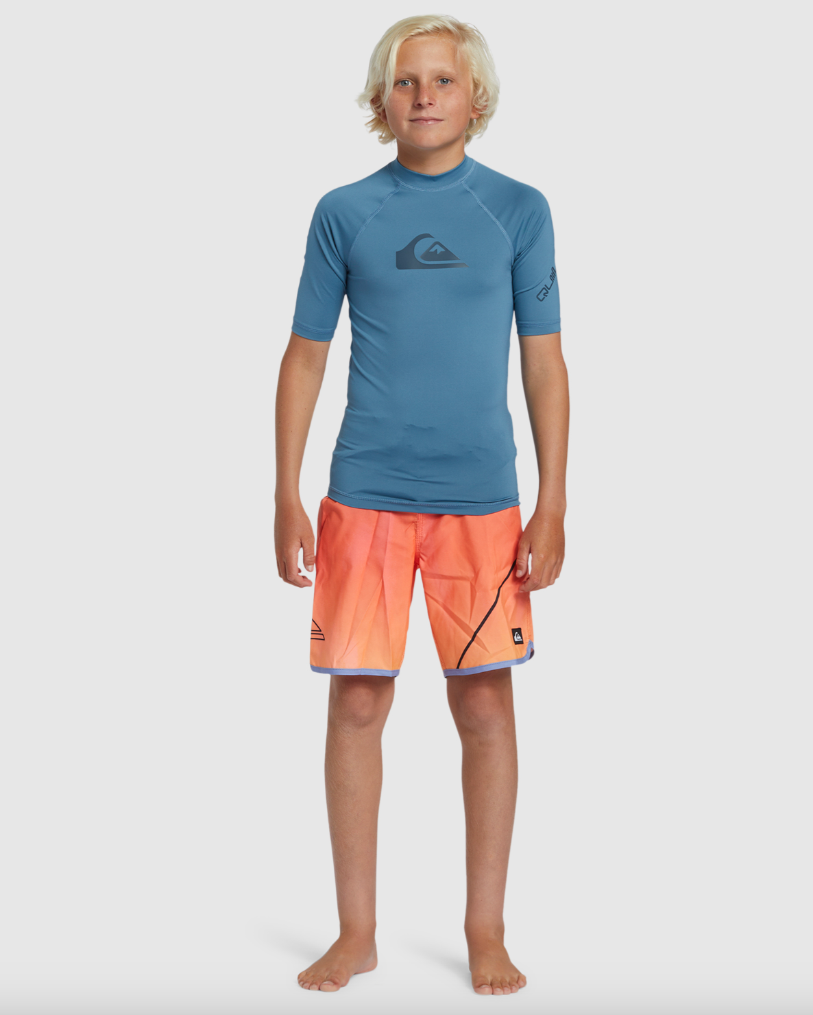 Quiksilver Heats Omni Short Sleeve Rashie Boys 2-7