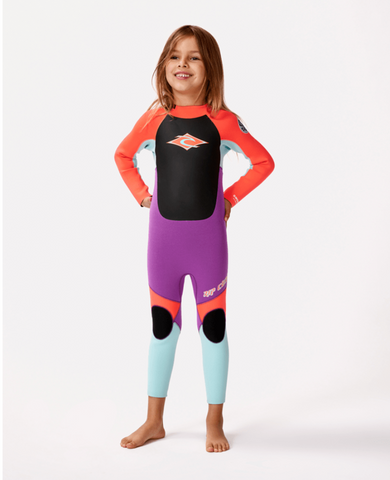 Rip Curl Groms Omega 3/2 Back Zip Fullsuit Wetsuit