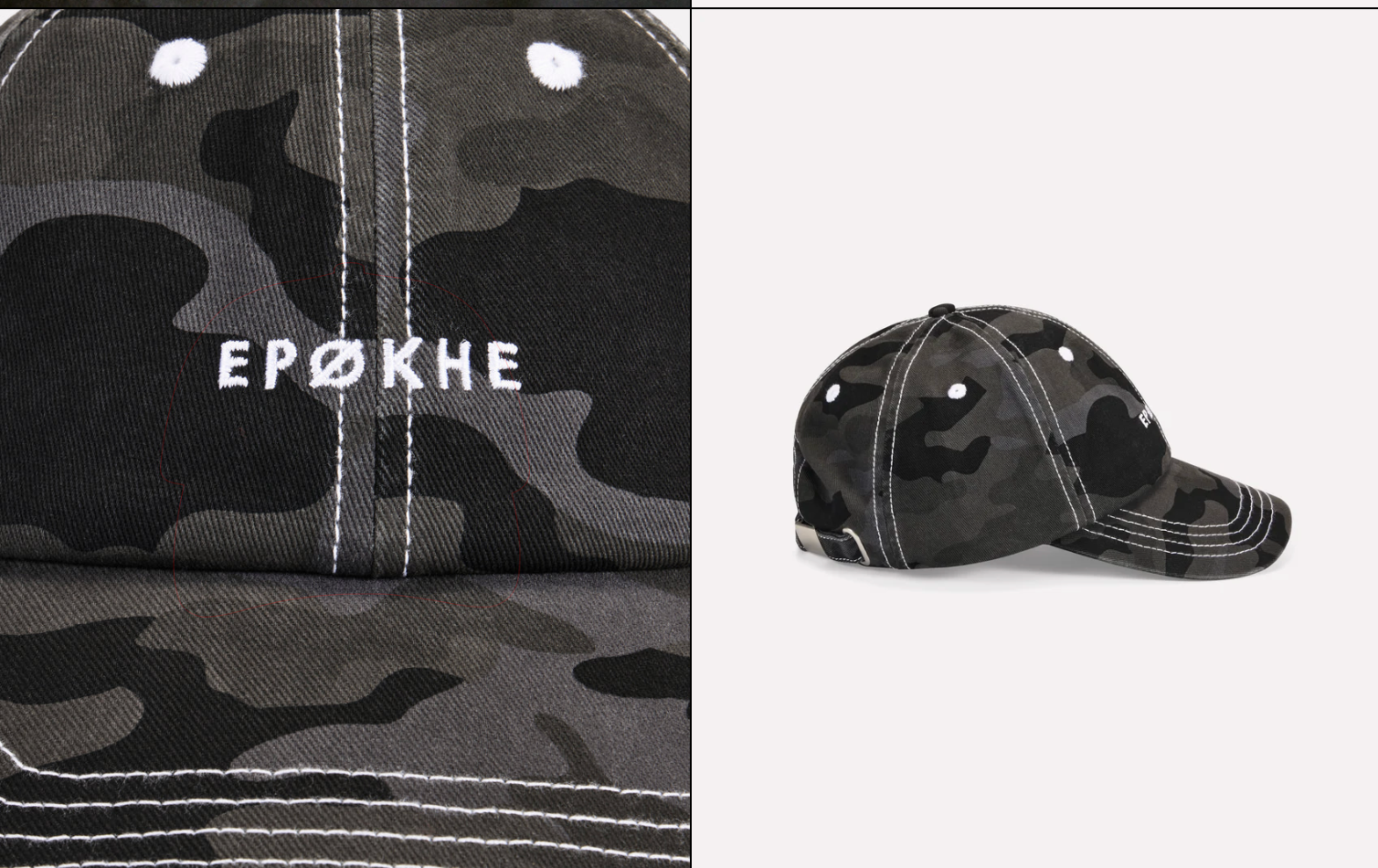 Epokhe Core Hat Washed Black/ Camo