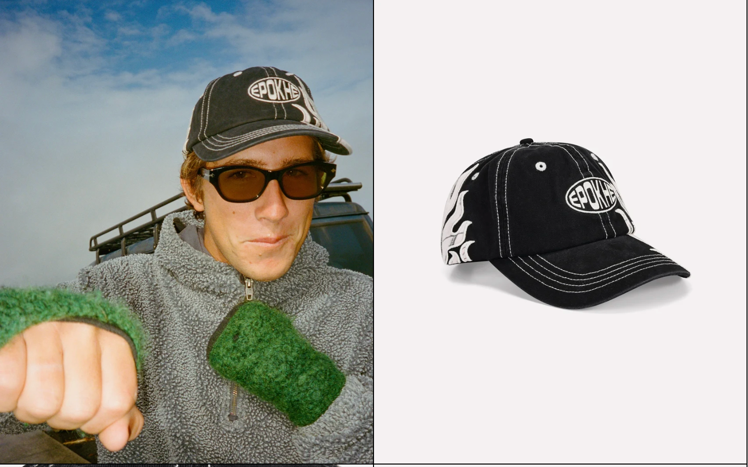 Epokhe Inferno Cap Washed Black/Pink Real Tree Camo