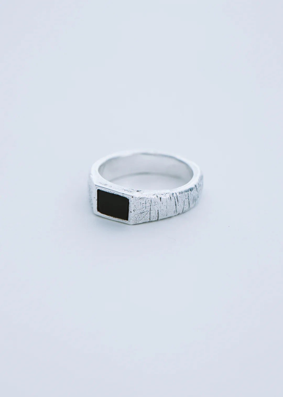 Amaris Square Onyx Signet Ring