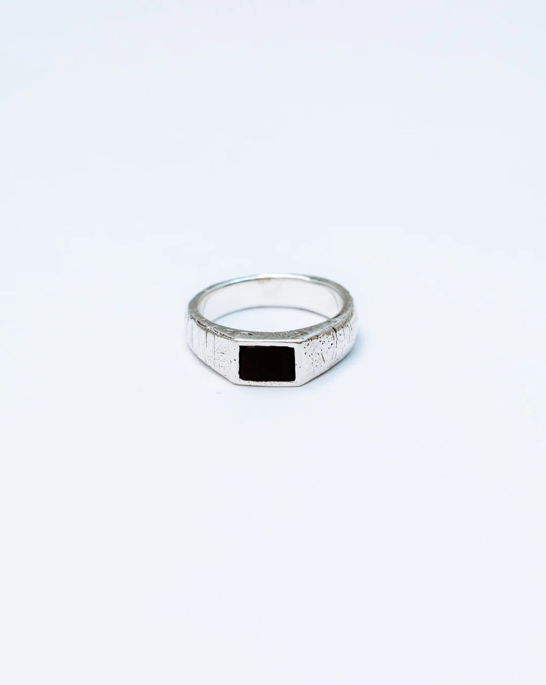 Amaris Square Onyx Signet Ring