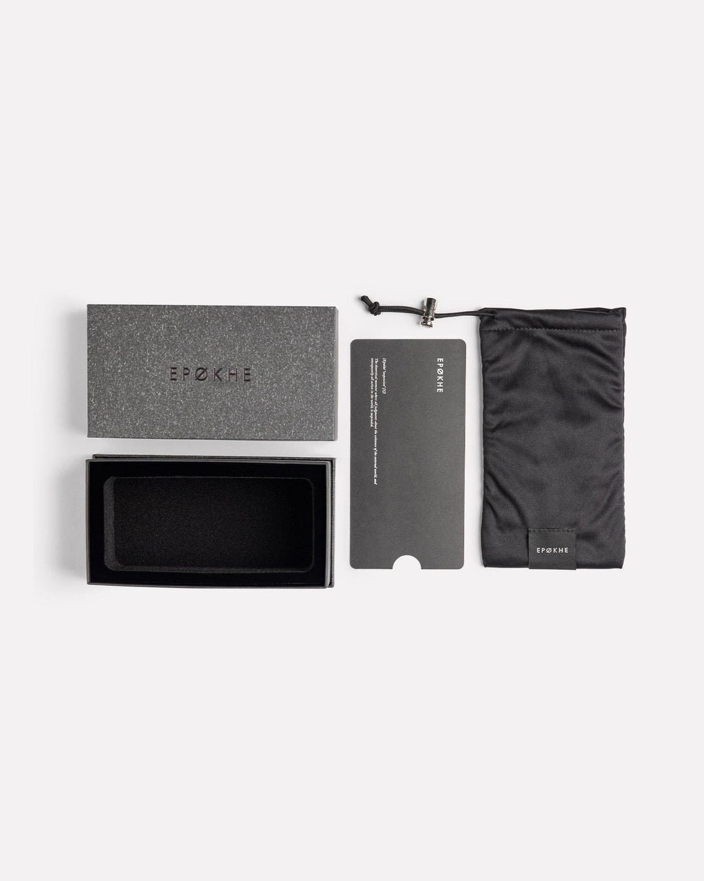 Epokhe Eyewear Brut Black Polished Black